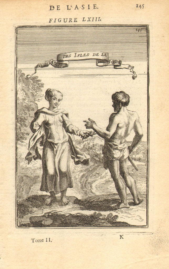 EAST INDIES. 'Habitans des Isles de la Sonde' (Sunda) Indonesia. MALLET 1683